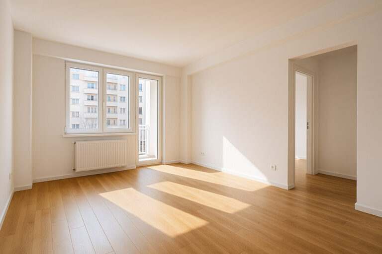 apartament curat și gol înainte de mutare în București