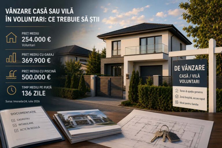 Casă cu curte în Voluntari, județul Ilfov, zonă rezidențială la nordul Bucureștiului