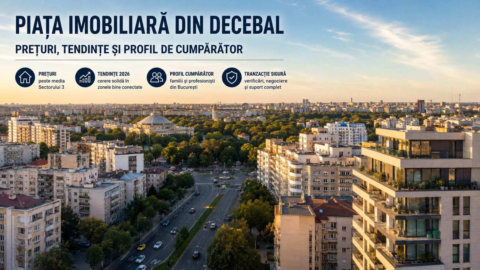 Blocuri de locuințe în zona Decebal din Sectorul 3, București, cu apartamente spațioase din anii 80