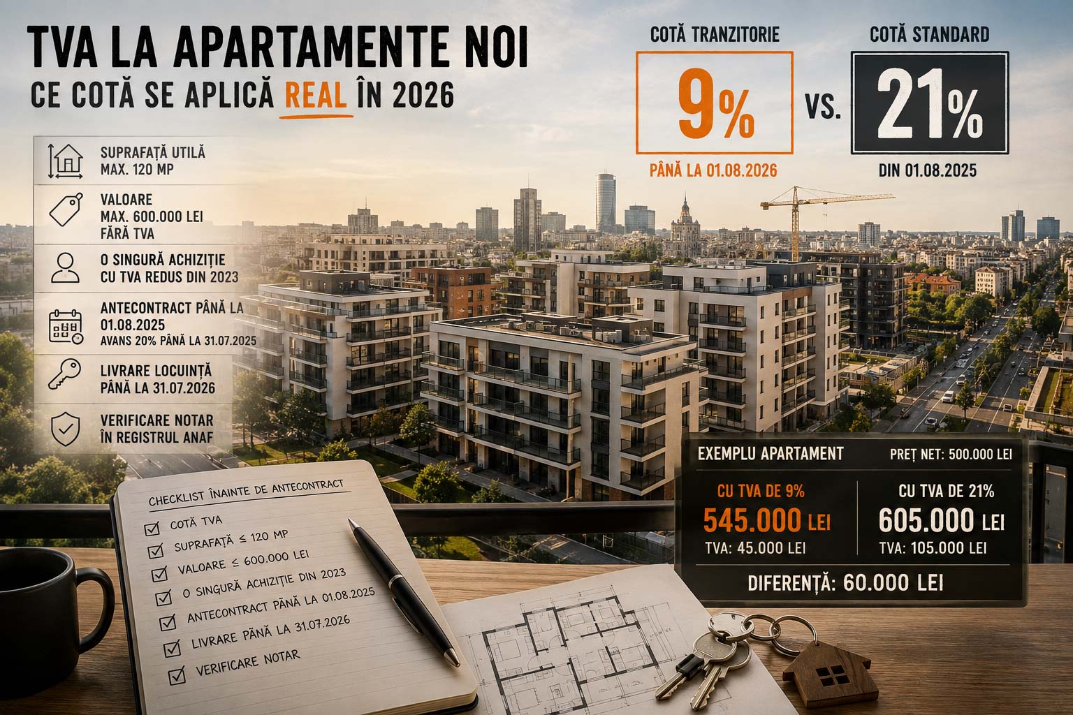 Ansamblu rezidențial nou din București, cu apartamente vândute de dezvoltator