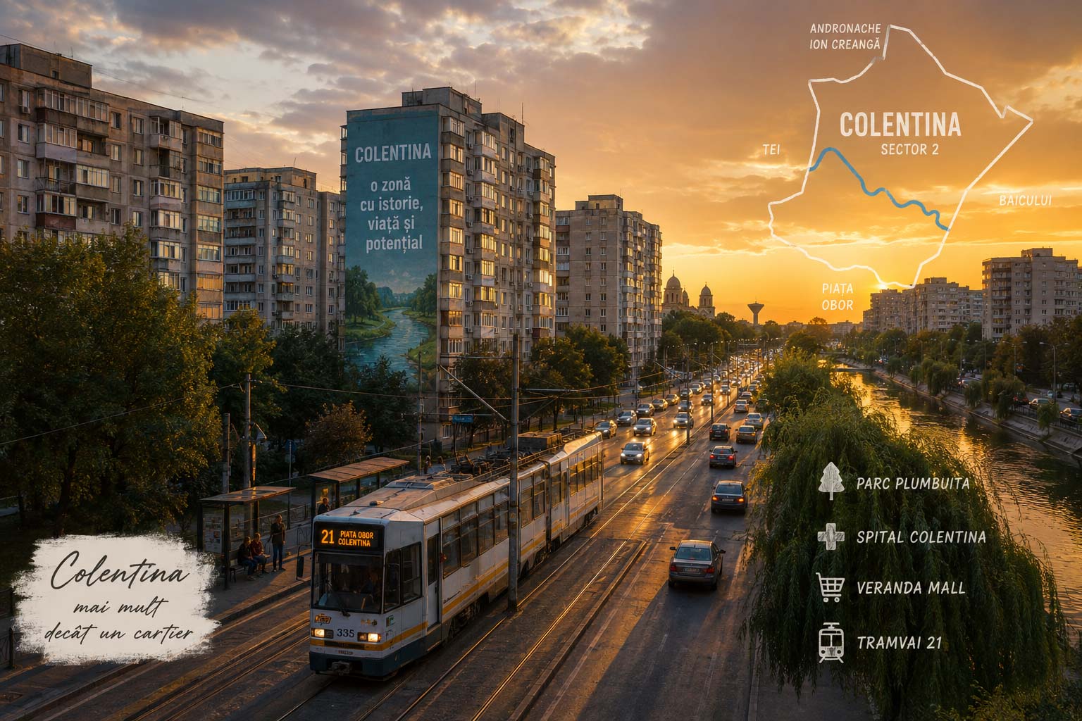 Blocuri de locuințe pe șoseaua Colentina din Sectorul 2, București