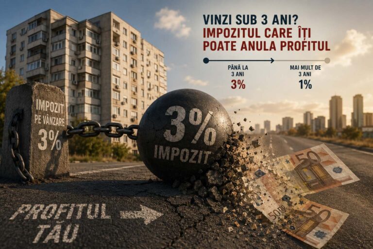 Ilustrație despre impozitul pe transferul proprietății, calculat pe prețul întreg al tranzacției