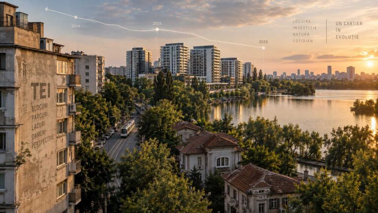 Piața apartamentelor din cartierul Tei, Sectorul 2 al Bucureștiului, în 2026, cu prețuri cerute între 1.860 și 2.100 de euro pe metru pătrat, vârfuri de peste 2.200 pe străzile de lângă lac și o medie de sector de 1.896 de euro pe metru pătrat.
