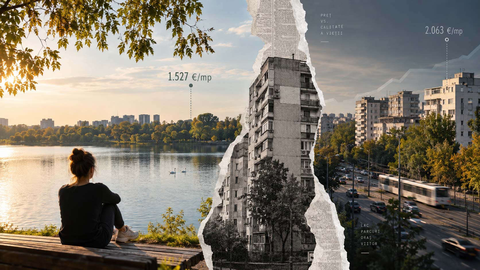 Lacul Pantelimon, prețuri apartamente în 2026: între 1.527 și 1.683 de euro pe metru pătrat cerut, cu 15–20% sub media Sectorului 2, în blocuri ridicate între 1965 și 1989, lângă un lac de 260 de hectare