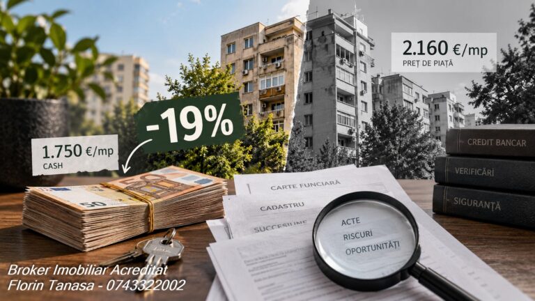 Anunț de apartament cu plata cash într-un bloc din Sectoarele 2 și 3 din București