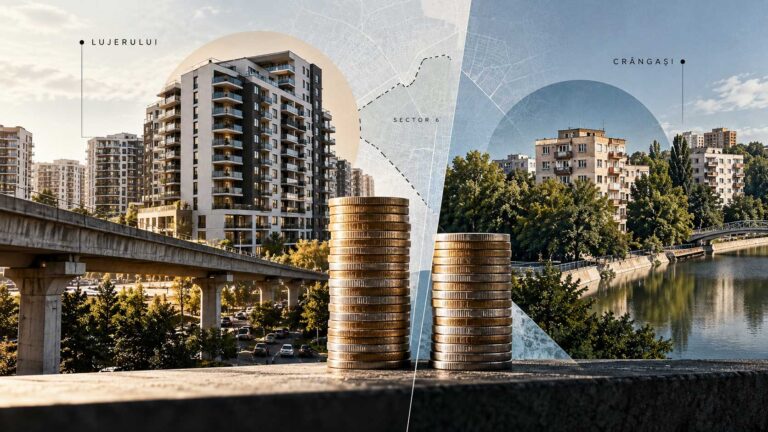 Prețurile cerute de proprietari în cartierele Lujerului și Crângași din Sectorul 6 al Bucureștiului, între 19 august și 18 septembrie 2026, cu o mediană de 2.393 de euro pe metru pătrat în Lujerului și 2.325 în Crângași, peste mediana sectorului de 2.143 de euro pe metru pătrat.