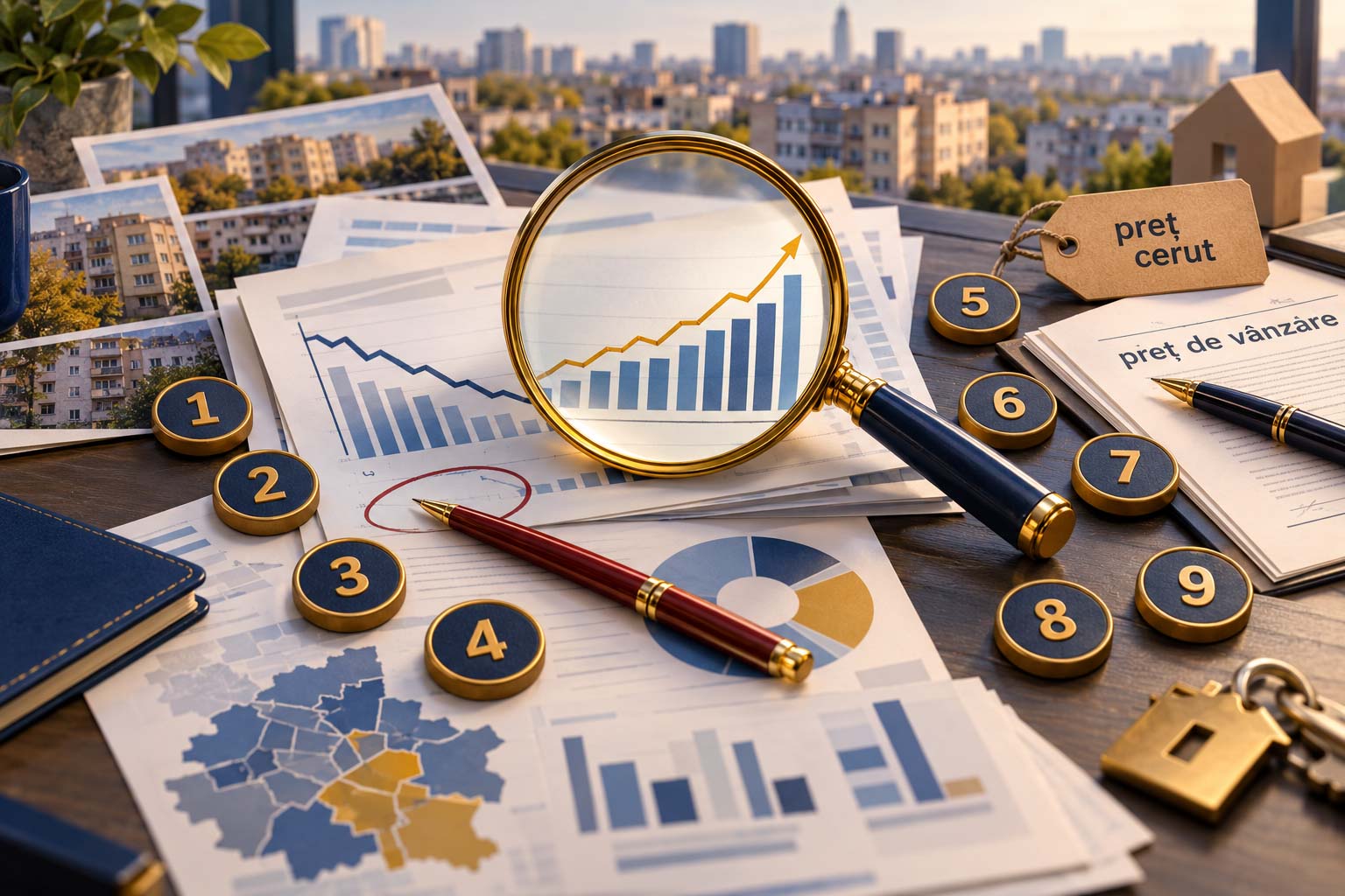 Nouă capcane în citirea statisticilor pieței imobiliare din București: preț cerut sau de vânzare, perioada de calcul, ce include cifra și rupturile din serie.
